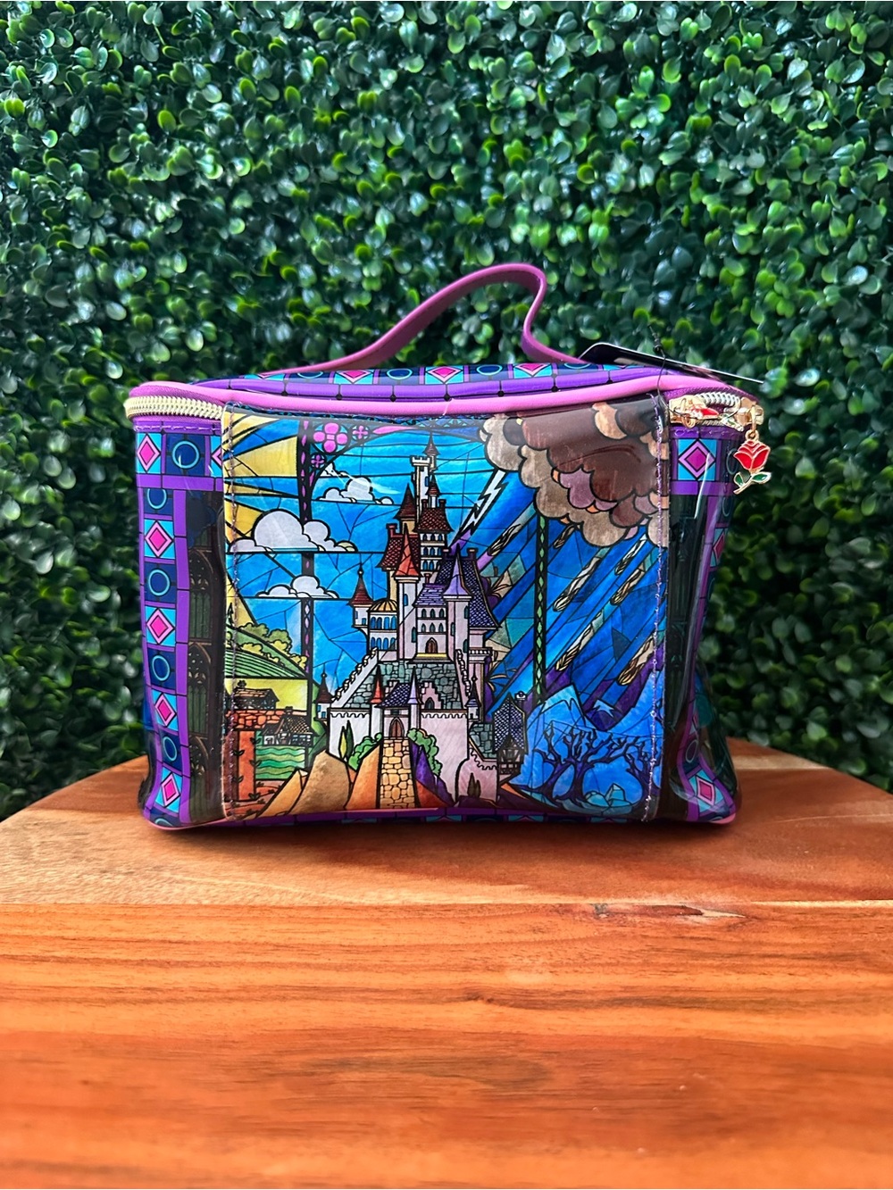 Disney Beauty and the Beast Stained Glass Cosmetic Case - Picture 4 of 8